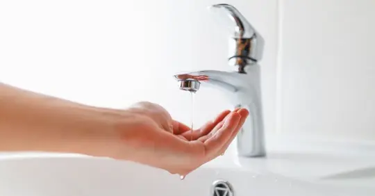 Low water pressure from bathroom faucet